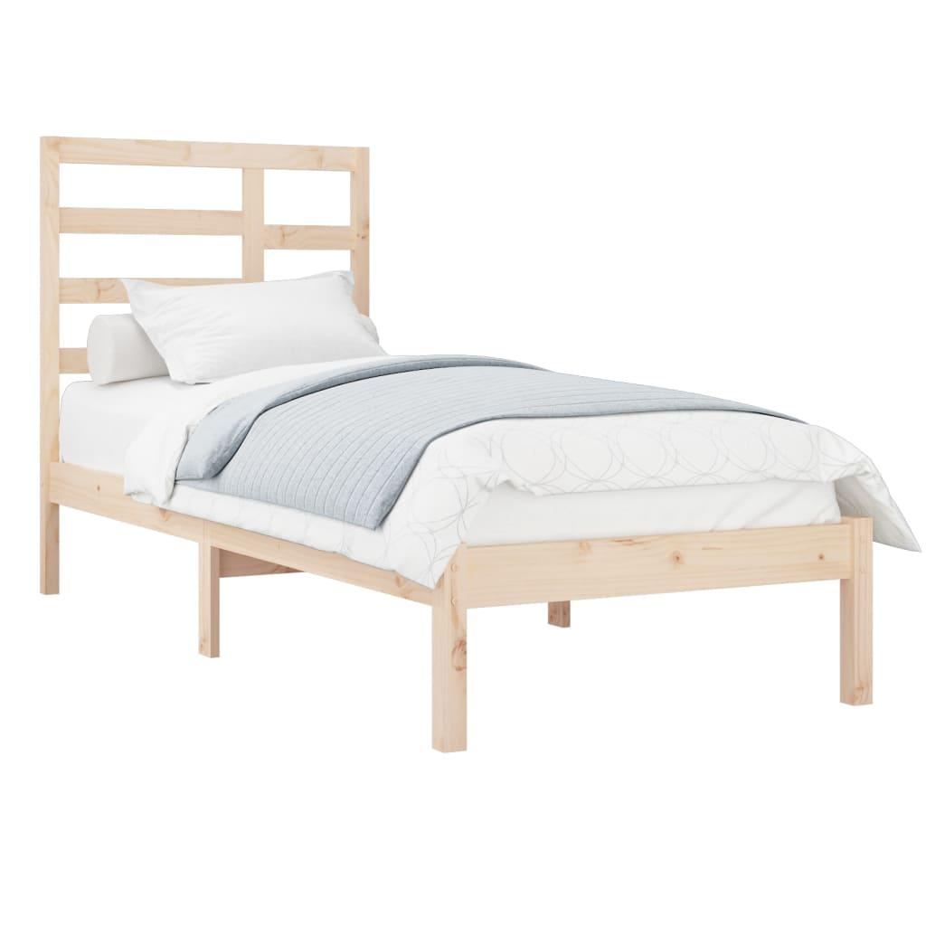 Bed Frame Solid Wood 90x190 cm 3FT Single