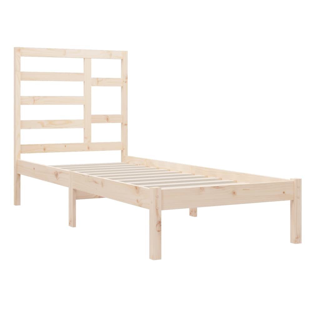 Bed Frame Solid Wood 90x190 cm 3FT Single