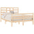 Bed Frame Solid Wood 135x190 cm 4FT6 Double