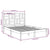 Bed Frame White Solid Wood 135x190 cm 4FT6 Double