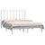 Bed Frame White Solid Wood Pine 135x190 cm 4FT6 Double