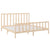 Bed Frame without Mattress 183x203 cm King Solid Wood Pine