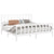 Bed Frame without Mattress White 183x203 cm King Solid Wood Pine
