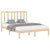 Bed Frame without Mattress 150x200 cm Solid Wood