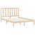 Bed Frame without Mattress 150x200 cm Solid Wood