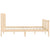 Bed Frame without Mattress 150x200 cm Solid Wood