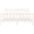 Bed Frame without Mattress White Solid Wood Pine 183x203 cm King