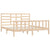 Bed Frame without Mattress 183x203 cm King Solid Wood