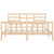 Bed Frame without Mattress 183x203 cm King Solid Wood