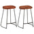 Gavin Bar Stools 2 pcs 45x40x63 cm Solid Wood Mango