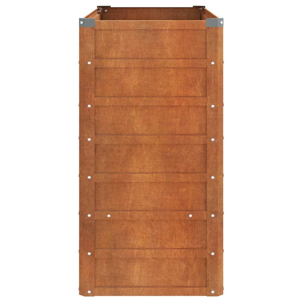 Garden Raised Bed Rusty 100x40x77 cm Corten Steel