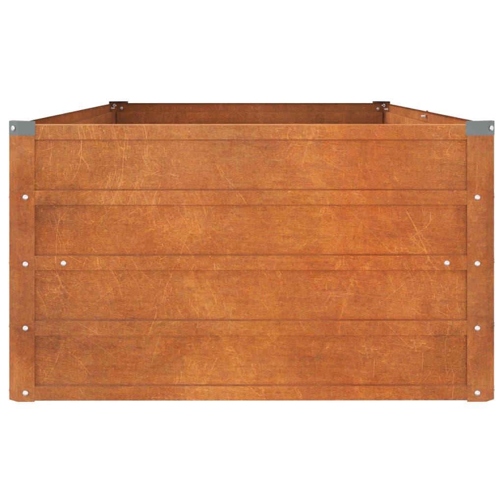 Garden Raised Bed Rusty 160x80x45 cm Corten Steel