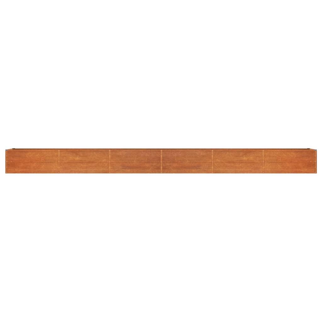 Garden Raised Bed Rusty 600x80x45 cm Corten Steel