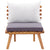 4 Piece Garden Lounge Set with Cushions Solid Wood Acacia
