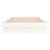 LED Bed Frame without Mattress White 90x190 cm Solid Wood