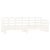 Pull-out Day Bed without Mattress White 2x(90x190) cm