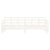 Pull-out Day Bed without Mattress White 2x(90x190) cm