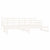 Pull-out Day Bed without Mattress White 2x(90x190) cm