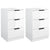 Bedside Cabinets 2 pcs High Gloss White 40x36x65 cm