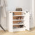Shoe Cabinet White 59x35x70 cm Engineered Wood