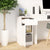 Desk Cabinet White 33.5x50x75 cm Engineered Wood