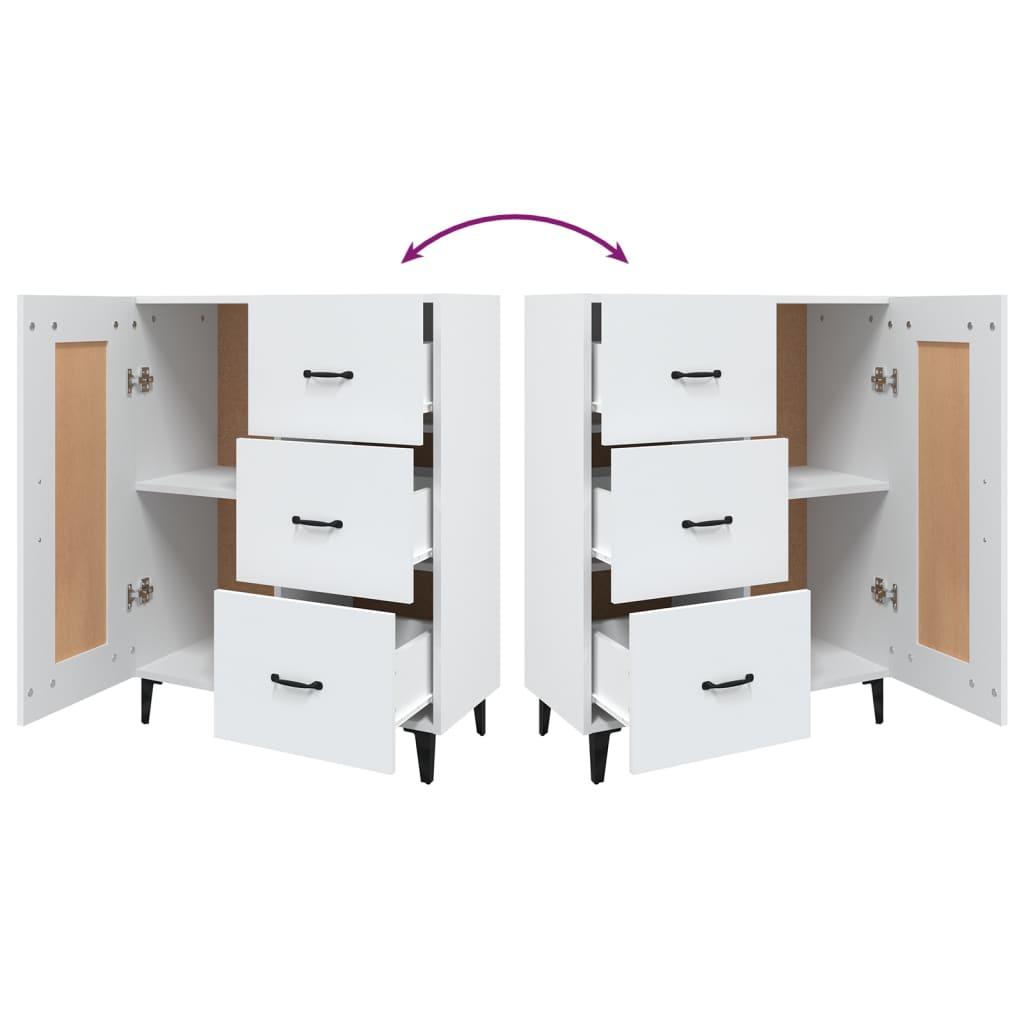 Sideboard White 69.5x34x90 cm Engineered Wood