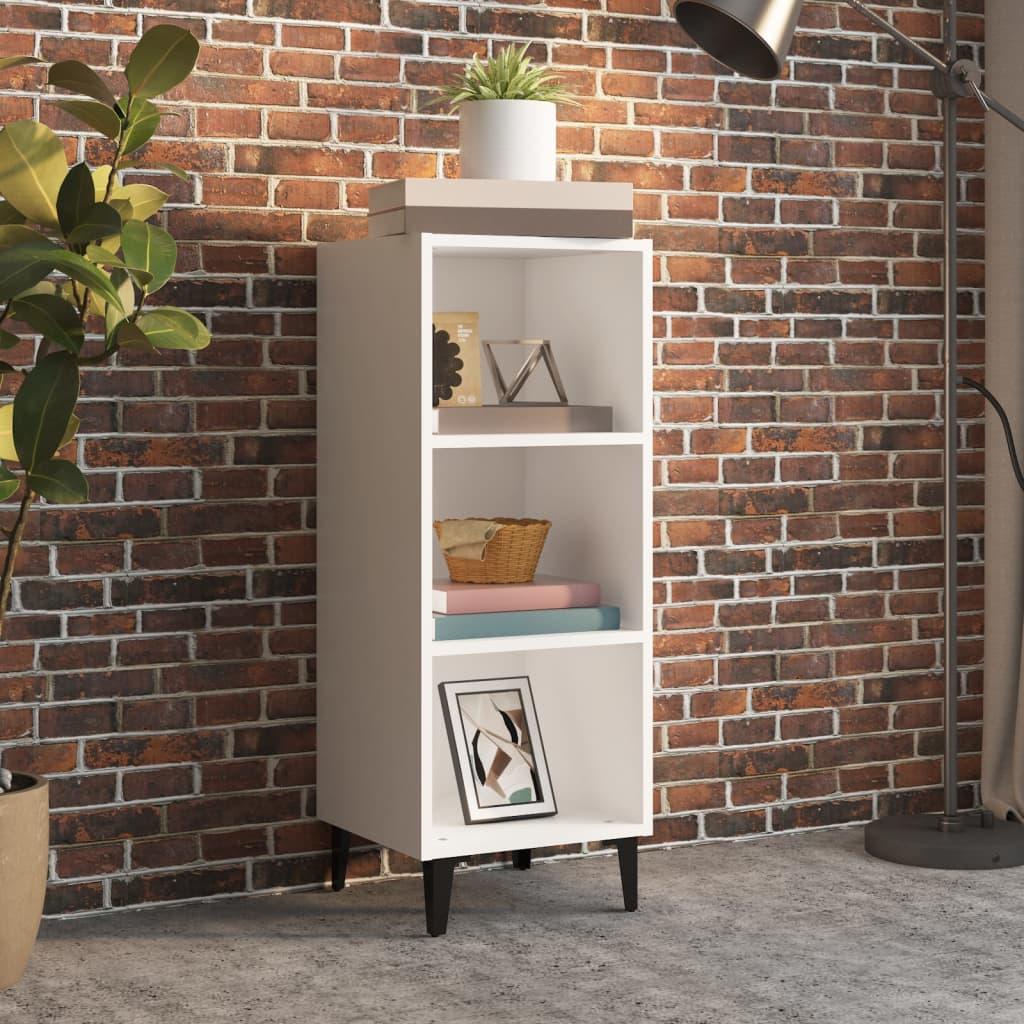 Sideboard White 34.5x32.5x90 cm Engineered Wood
