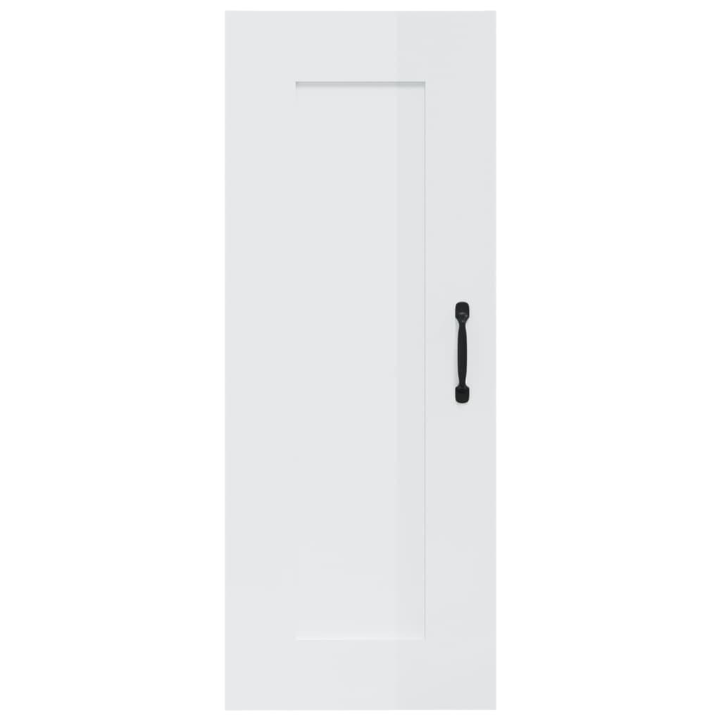 Hanging Cabinet High Gloss White 35x34x90 cm Engineered Wood