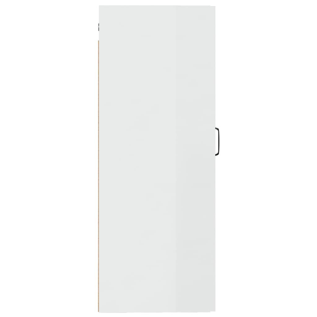 Hanging Cabinet High Gloss White 35x34x90 cm Engineered Wood