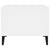 Coffee Table White 60x50x40 cm Engineered Wood