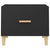 Coffee Tables 2 pcs Black 50x50x40 cm Engineered Wood