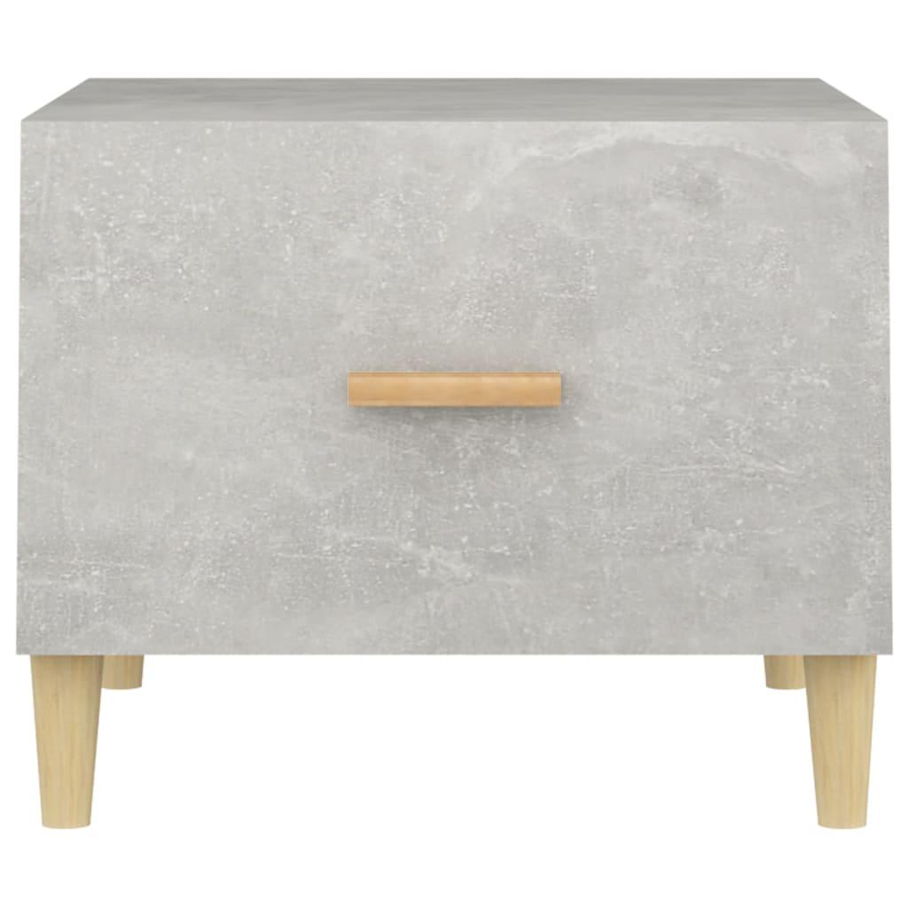 Coffee Tables 2 pcs Concrete Grey 50x50x40 cm Engineered Wood