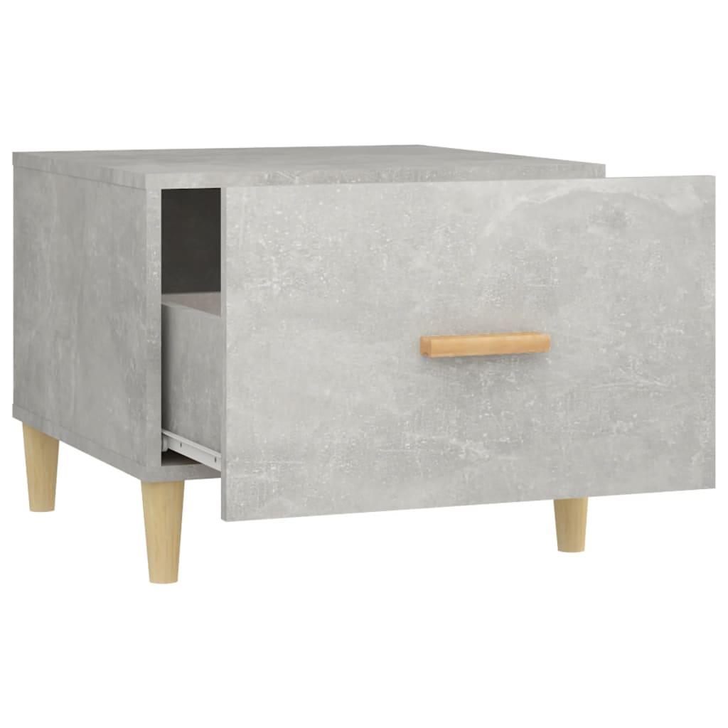 Coffee Tables 2 pcs Concrete Grey 50x50x40 cm Engineered Wood