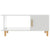 Coffee Table High Gloss White 90x50x40 cm Engineered Wood