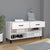 Shoe Cabinet White 102x35x55 cm Engineered Wood