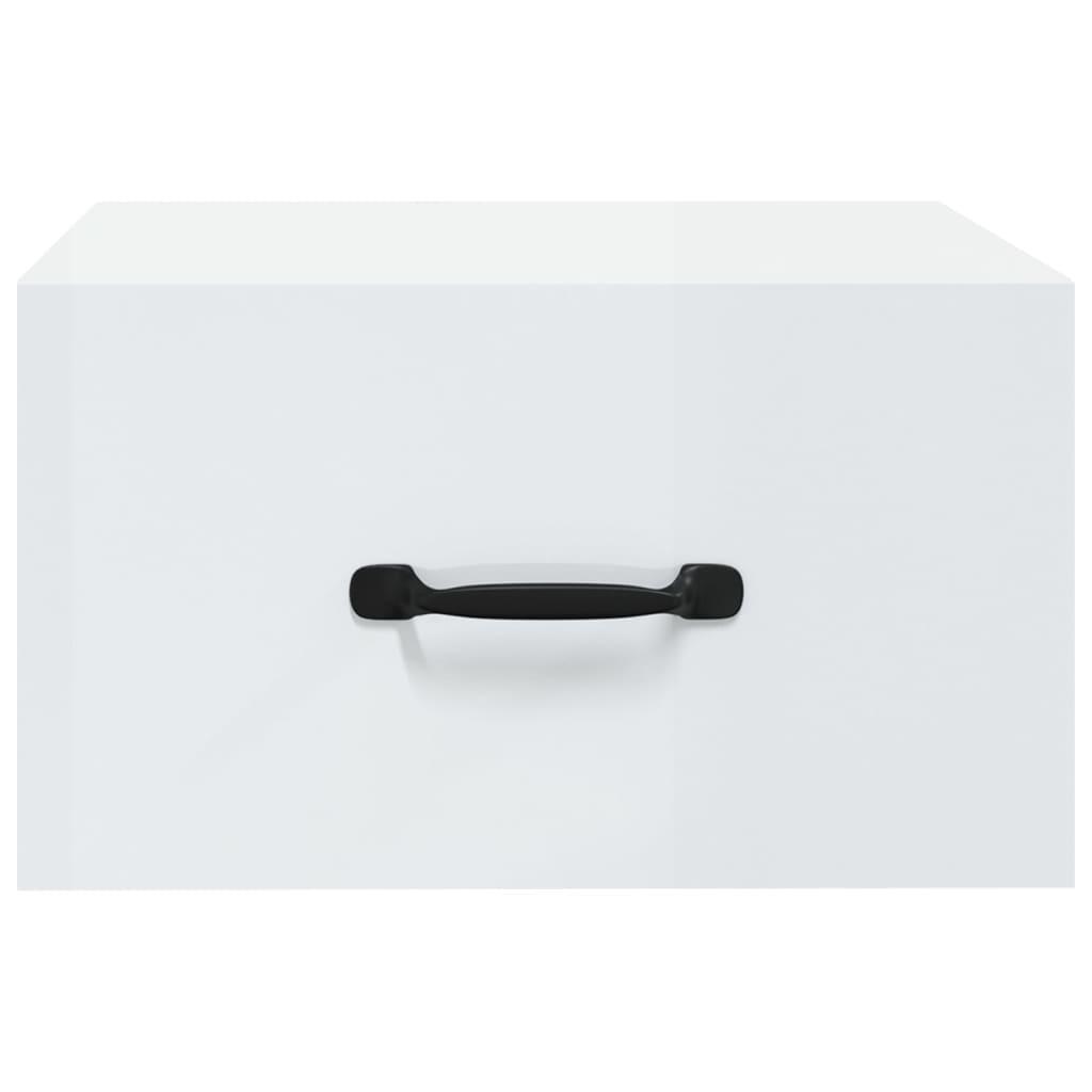 Wall-mounted Bedside Cabinets 2 pcs High Gloss White 35x35x20 cm