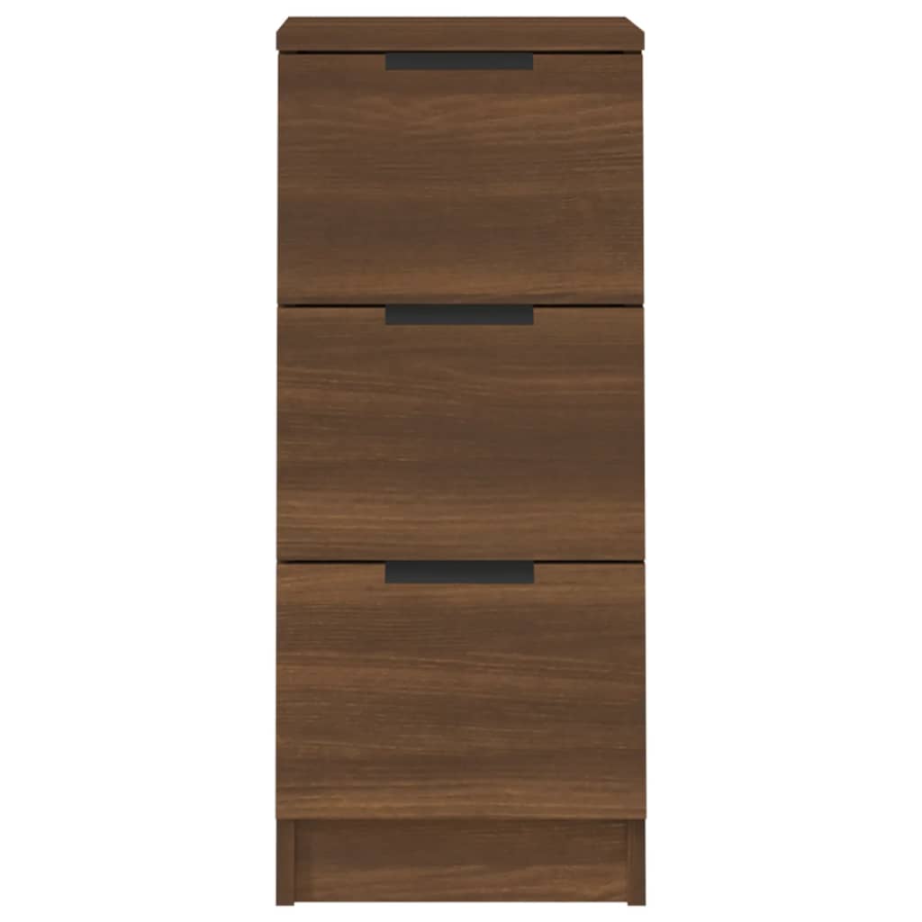 Sideboards 2 pcs Brown Oak 30x30x70 cm Engineered Wood