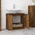 Bathroom Cabinet Smoked Oak 64.5x33.5x59 cm Engineered Wood