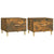 Coffee Tables 2 pcs Smoked Oak 50x50x40 cm Engineered Wood