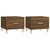 Coffee Tables 2 pcs Brown Oak 50x50x40 cm Engineered Wood