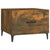 Coffee Tables with Metal Legs 2 pcs Smoked Oak 50x50x40 cm