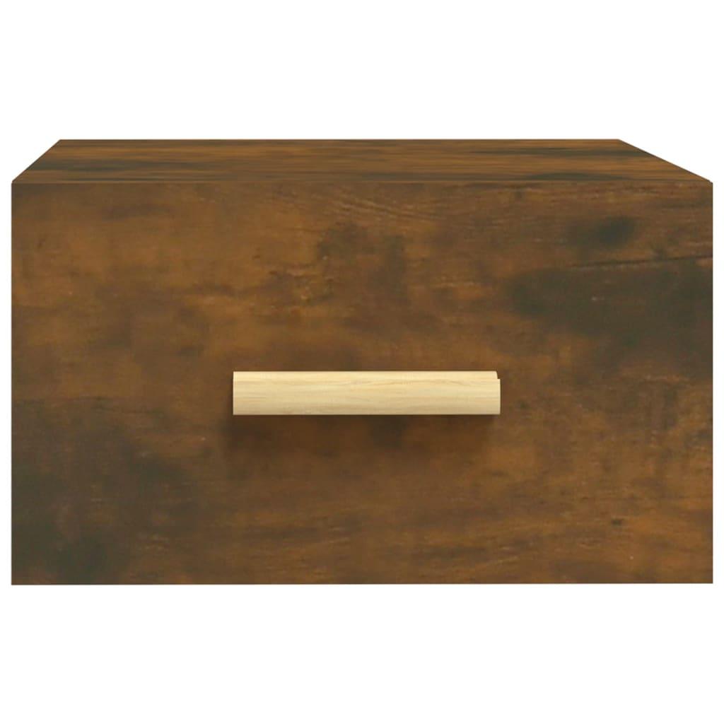 Wall-mounted Bedside Cabinets 2 pcs Smoked Oak 35x35x20 cm