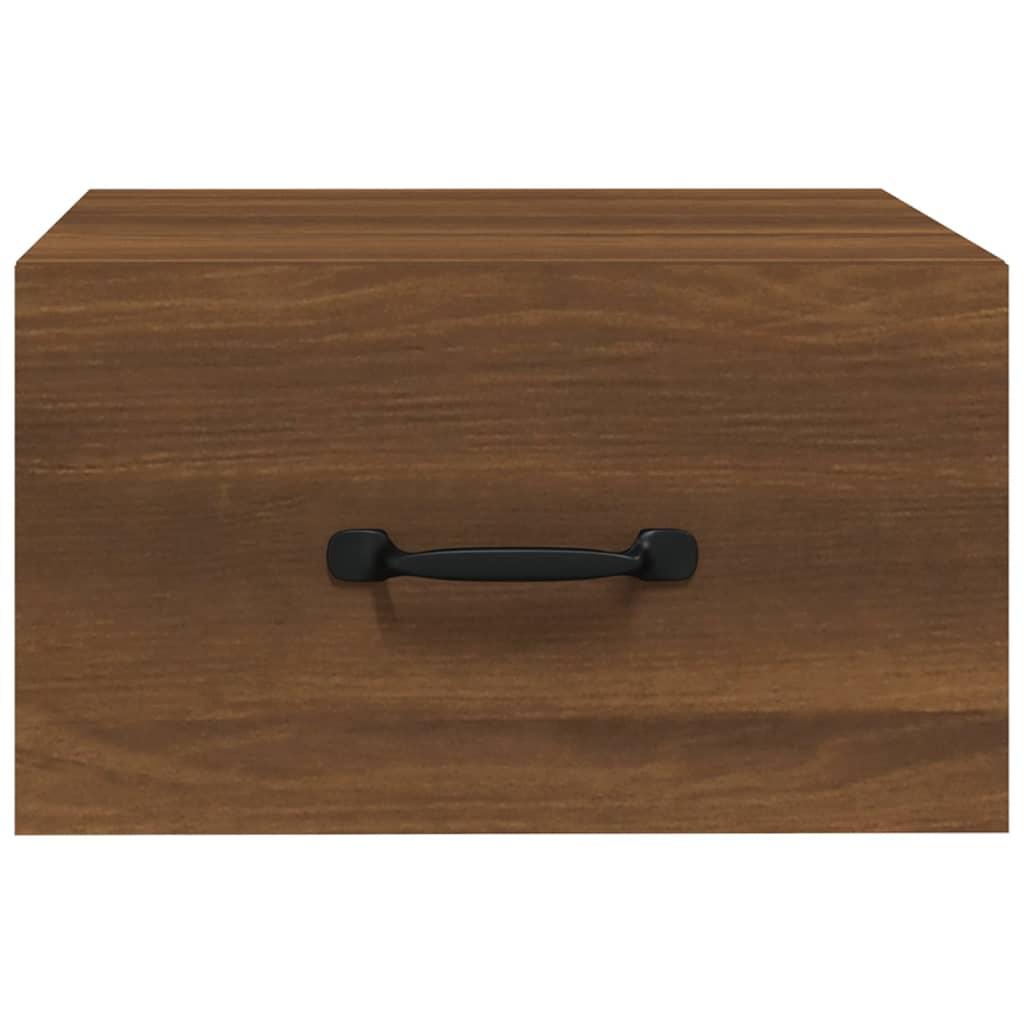 Wall-mounted Bedside Cabinets 2 pcs Brown Oak 35x35x20 cm