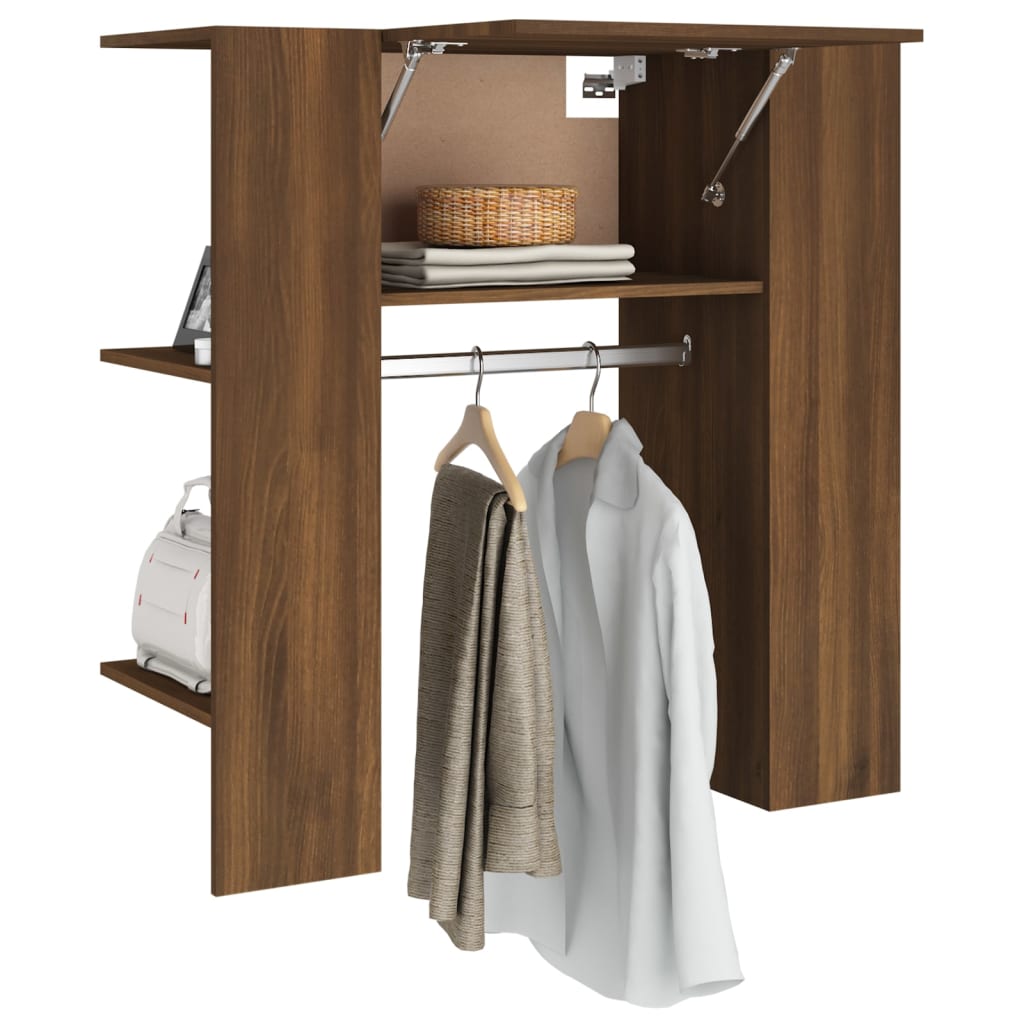 Hallway Cabinet Brown Oak 97.5x37x99 cm Engineered Wood