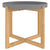 Coffee Table Grey 53x53x43.5cm Engineered Wood&Solid Wood Pine