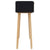 Console Table Black 80x30x75 cm Solid Wood Pine&Natural Rattan