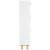 Shoe Cabinet White 52x25x115 cm Engineered Wood and Natural Rattan