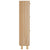 Shoe Cabinet Brown 52x25x115 cm Engineered Wood and Natural Rattan