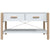 Coffee Table White 82x48x45 cm Engineered Wood