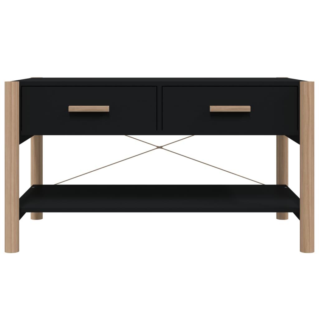 Coffee Table Black 82x48x45 cm Engineered Wood